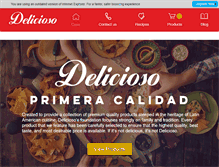 Tablet Screenshot of deliciosofoods.com